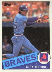 1985 Topps Baseball Cards      747     Alex Trevino